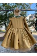 Gold Fiyonk Kışlık Çocuk Abiye - Image 3