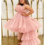 Kız Çocuk Kuyruklu Kabarık Lüx Abiye Elbise