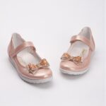 Gold Rose Fiyonklu Kaymaz Taban Kız Çocuk Babet