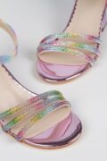Kız Çocuk Lila Gökkuşağı Parti Topuklu Ayakkabı - Image 6