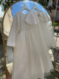 Beyaz Mihrimah Pelerinli Kız Çocuk Tam Boy Kuran Kursu Merasim Tören Mezuniyet Elbisesi + Yaka - Image 7